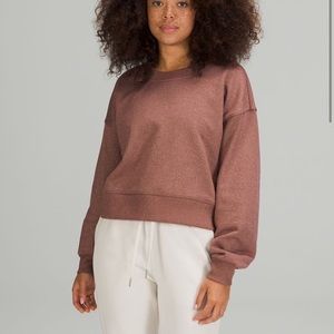 NWT Lululemon Perfectly Oversized Cropped Crew *Spark